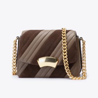 ID Quilted Shoulder Bag with Chain