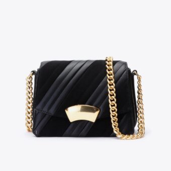 ID Quilted Shoulder Bag with Chain