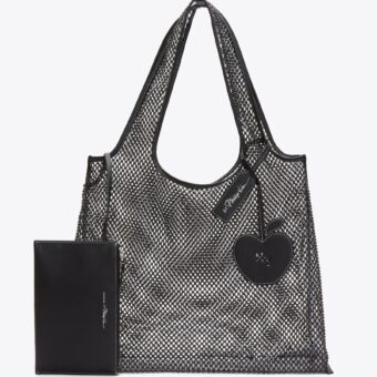 Embellished Mesh Market Tote