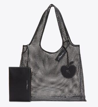 Embellished Mesh Market Tote