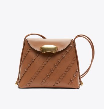 ID Petit Soft Shoulder Bag with Leather Craft