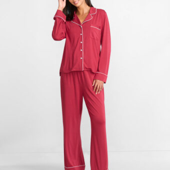 The Cooling Piped Pajama Set