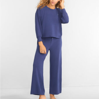 Sweatshirt Knit Pajama Set