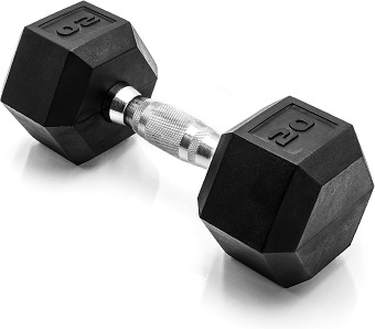 CAP Barbell Coated Hex Dumbbell Weight - Single