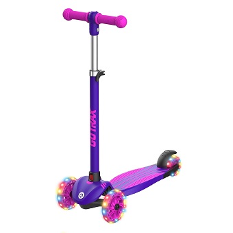 Gotrax KS1 Kids Kick Scooter, LED Lighted Wheels and 3 Adjustable Height Handlebars