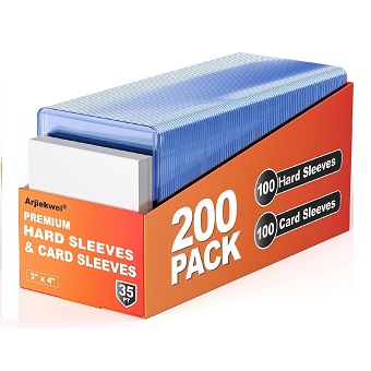 200 Card Sleeves Hard Plastic