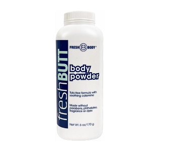 Fresh Butt Body Powder for Women & Men - Anti-Chafing