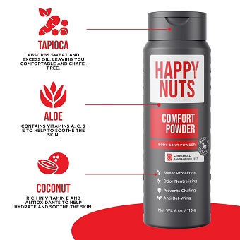 HAPPY NUTS Comfort Powder Deodorant For Men