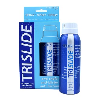 TRISLIDE Anti-Chafe Continuous Spray Skin Lubricant Body Friction Protection