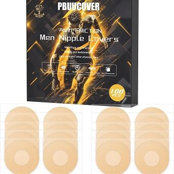 pbuucover Running Nipple Covers for Men 160PCS No Show